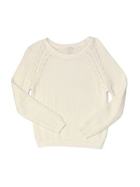 FOREVER 21 Girl's Cream Long Sleeve Sweater Size 13/14